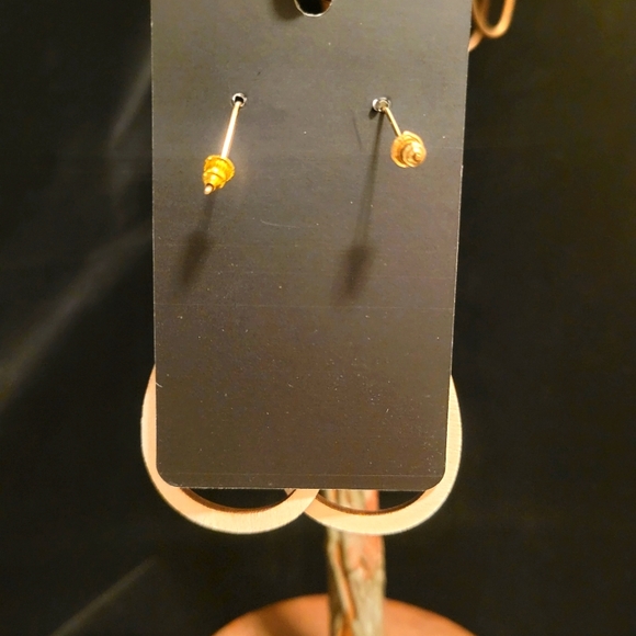 2/$20 Wood Pickup Truck Cut-Out Earrings - Picture 2 of 4